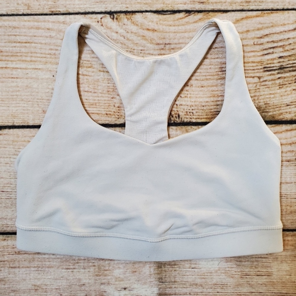 Lululemon | Light Gray Mesh Racerback Sports Bra